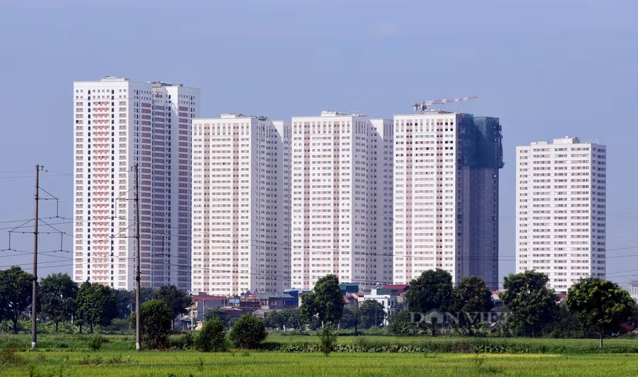 Một dự án nhà ở xã hội ở quận Bắc Từ Liêm (Hà Nội). Ảnh: M.K