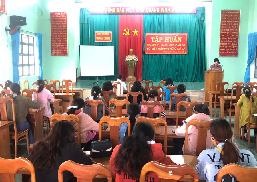 Quang cảnh buổi tập huấn. Ảnh: Lan Anh