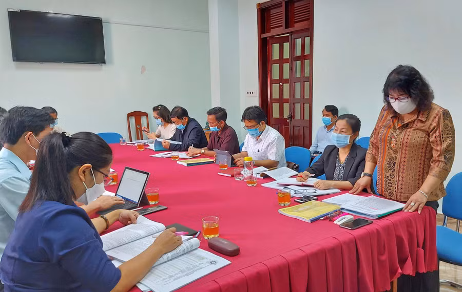 Quang cảnh buổi làm việc. Ảnh: Thiên Di