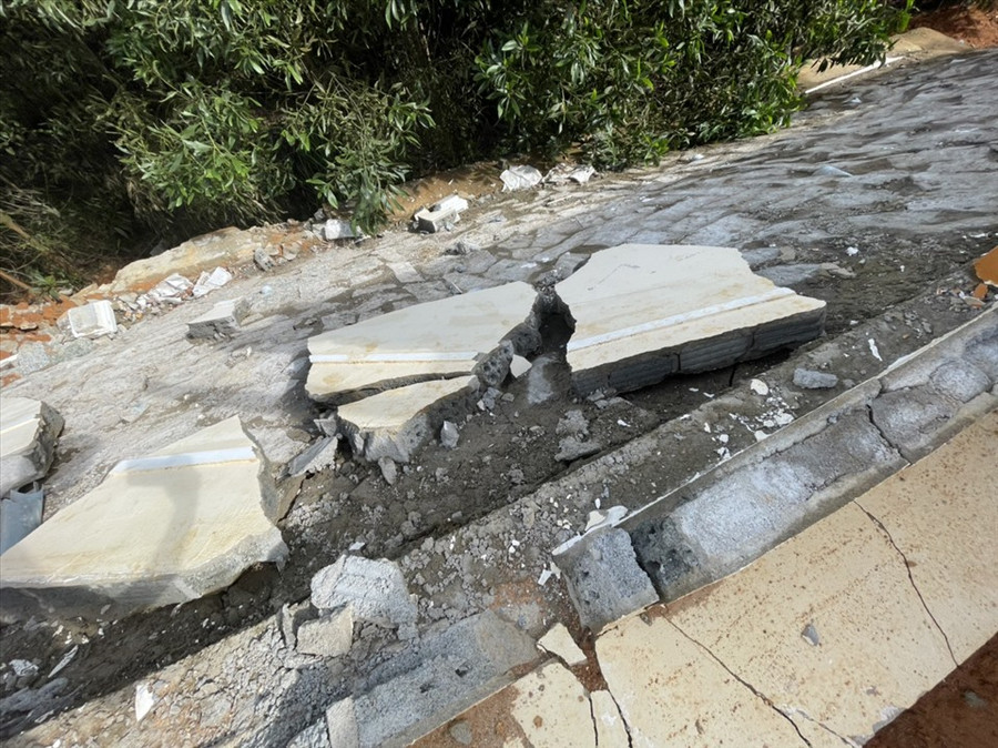 Hiện trường vụ việc. Ảnh: B.T