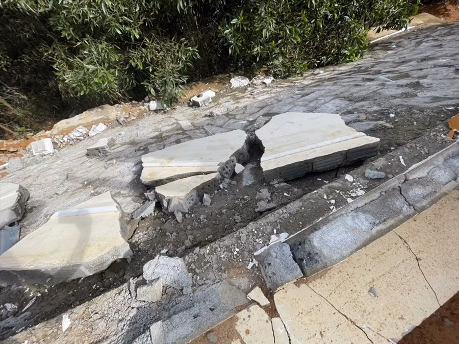 Hiện trường vụ việc. Ảnh: B.T