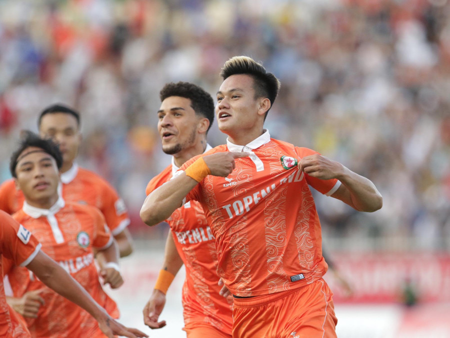 Hồ Tấn Tài là một trong những hậu vệ săn bàn thắng tốt nhất Việt Nam. Ảnh: Ngọc Linh