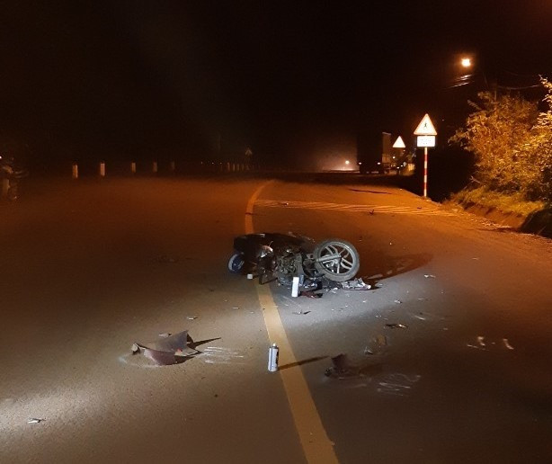 Hiện trường vụ tai nạn khiến nữ bác sĩ tử vong. Ảnh: T.T