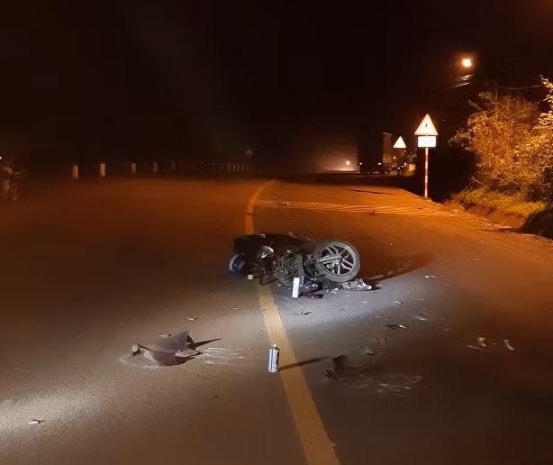 Hiện trường vụ tai nạn khiến nữ bác sĩ tử vong. Ảnh: T.T