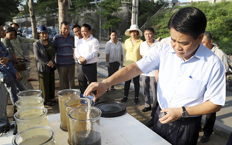 Còn trong vụ mua bán, sử dụng chế phẩm Redoxy 3C, cựu Chủ tịch UBND TP.Hà Nội sẽ phải đối mặt với mức án cao nhất theo khung hình phạt là 15 năm tù. (Ảnh: Bảo Trân/NLĐ)