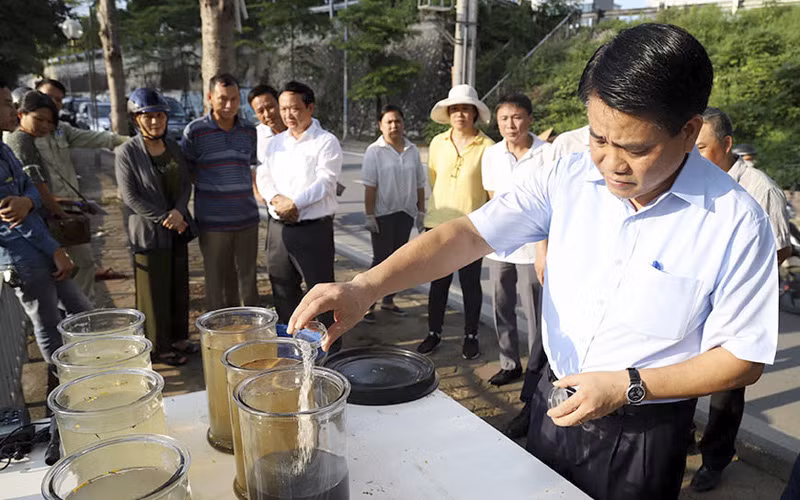 Còn trong vụ mua bán, sử dụng chế phẩm Redoxy 3C, cựu Chủ tịch UBND TP.Hà Nội sẽ phải đối mặt với mức án cao nhất theo khung hình phạt là 15 năm tù. (Ảnh: Bảo Trân/NLĐ)