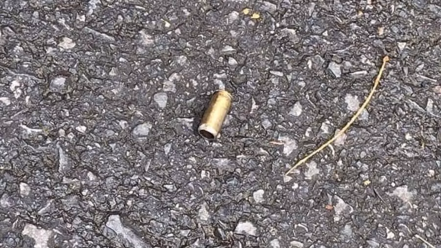  Vỏ viên đạn gây thương tích cho anh N.Q.H. Ảnh Lê Tân