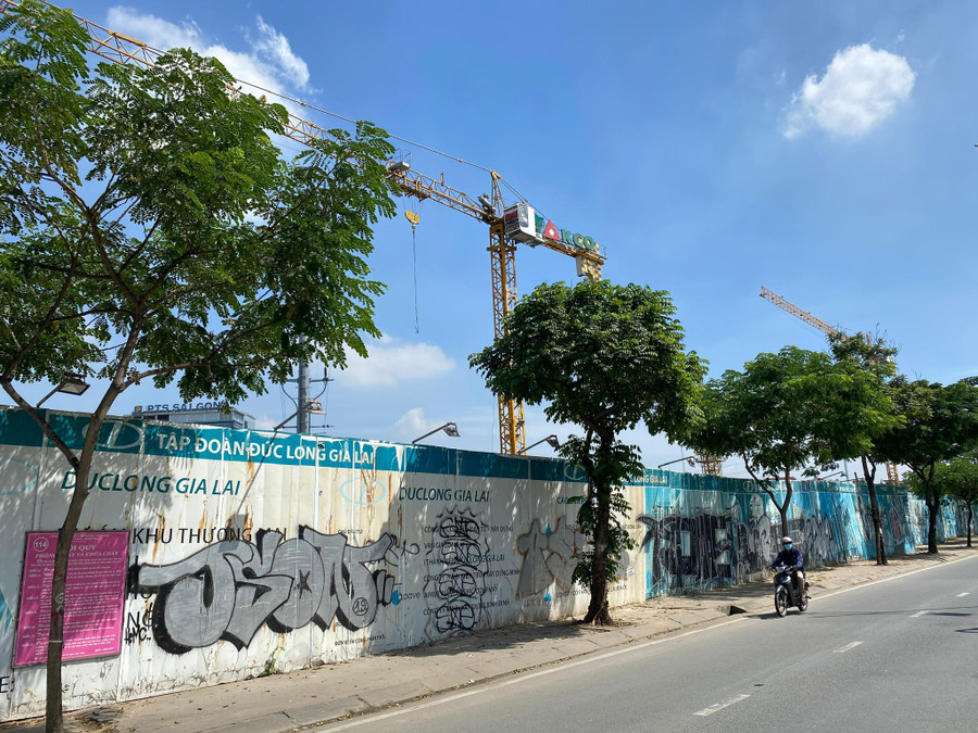 Dự án Đức Long Golden Land có đất công xen cài đã được "giải cứu". Ảnh: Đình Sơn Dự án Đức Long Golden Land có đất công xen cài đã được