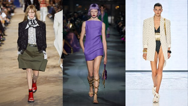 Bộ sưu tập Xuân Hè 2022 của Louis Vuitton, Valentino và Balmain.