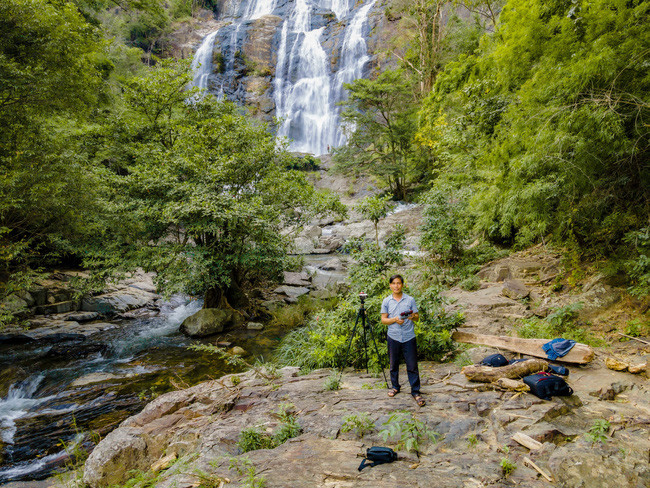 Thác Chapơr tuyệt đẹp ở thôn Ma Lâm, xã Phước Tân, huyện Bác Ái, Ninh Thuận. Ảnh: Trần Phương Trình