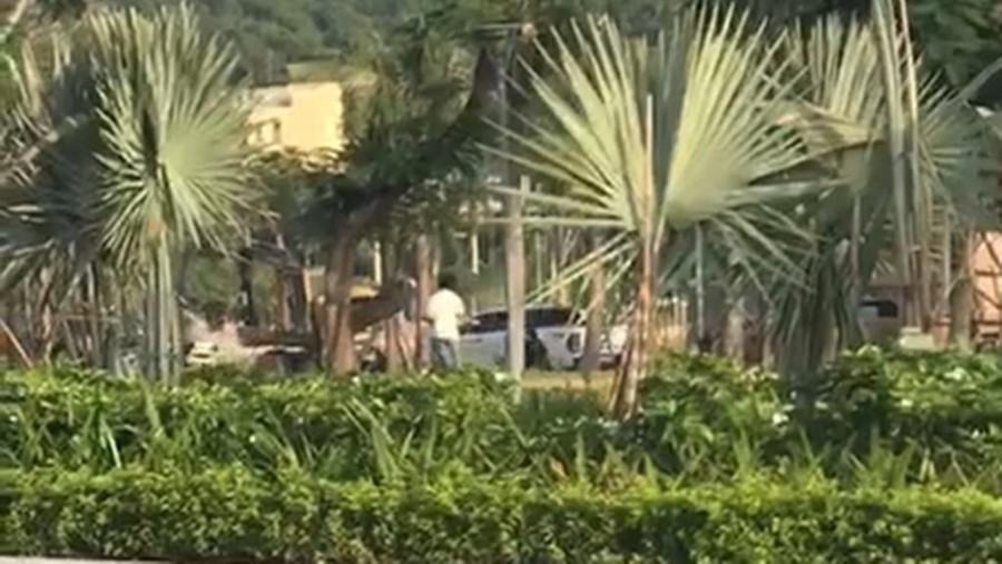 Hình ảnh vụ hỗn chiến được người dân quay lại. Ảnh: CTV Hình ảnh vụ hỗn chiến được người dân quay lại. Ảnh: CTV