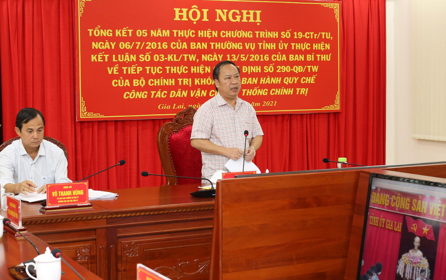 Phó Bí thư Thường trực Tỉnh ủy Châu Ngọc Tuấn phát biểu kết luận hội nghị. Ảnh: Anh Huy Phó Bí thư Thường trực Tỉnh ủy kết luận hội nghị. Ảnh: Anh Huy