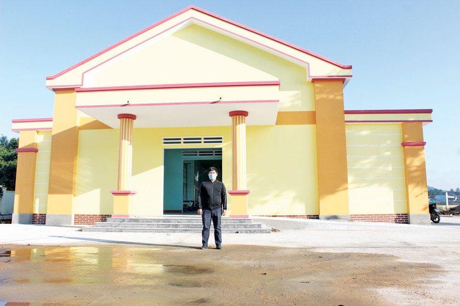 Trung tâm Văn hóa-Thể thao xã Cư An được đầu tư xây mới đáp ứng nhu cầu sinh hoạt của nhân dân.