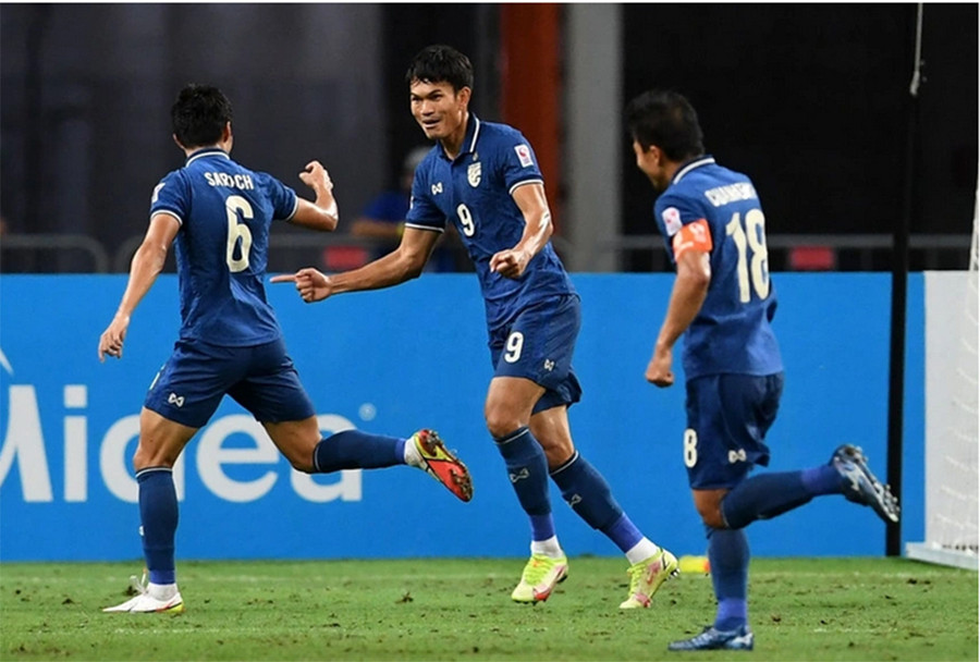 Adisak ghi bàn quan trọng cho Thái Lan. Ảnh: Reuters. Adisak ghi bàn quan trọng cho Thái Lan. Ảnh: Reuters.