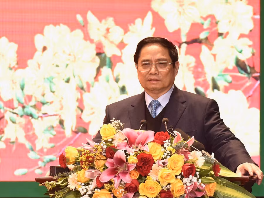 Thủ tướng Phạm Minh Chính phát biểu tại buổi làm việc. Thủ tướng Phạm Minh Chính phát biểu tại buổi làm việc.