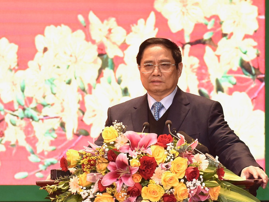 Thủ tướng Phạm Minh Chính phát biểu tại buổi làm việc. Thủ tướng Phạm Minh Chính phát biểu tại buổi làm việc.