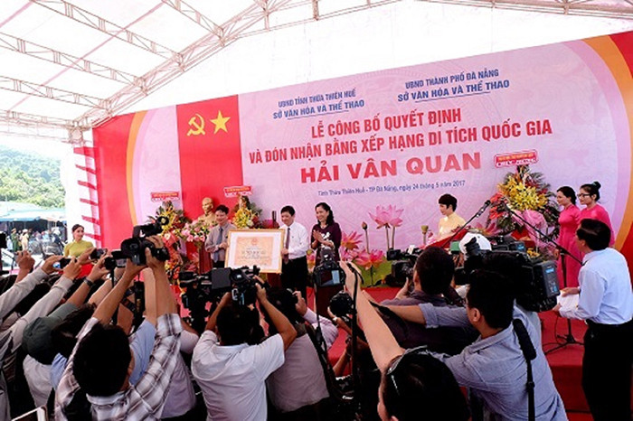 Năm 2017, Hải Vân Quan được xếp hạng di tích Quốc gia về lịch sử và kiến trúc nghệ thuật.