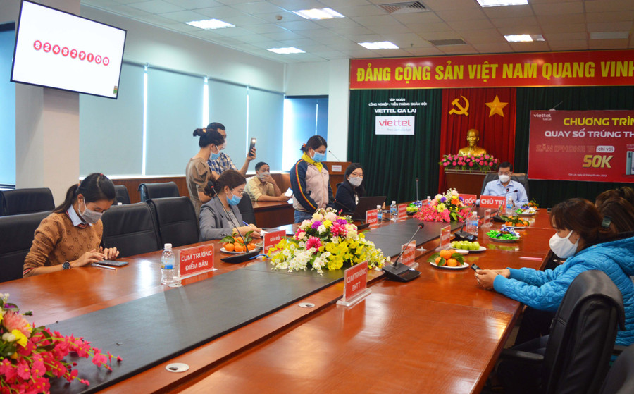 Quang cảnh quay số. Ảnh: Anh Huy