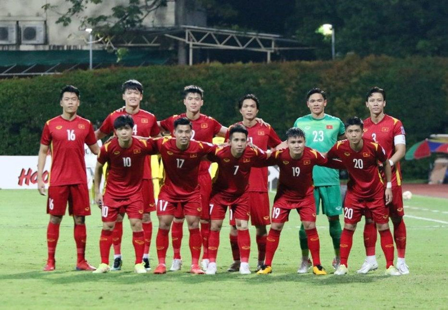  Tuyển Việt Nam với mục tiêu đoạt ngôi vô địch AFF Cup 2022. Ảnh: VFF
