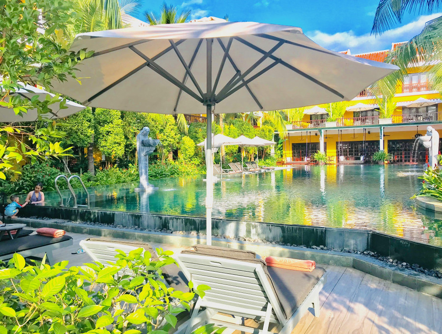 Đây là thời điểm thích hợp nhất để khách nội địa trải nghiệm dịch vụ lưu trú cao cấp tại Hội An với mức giá phải chăng. Ảnh: Q.T