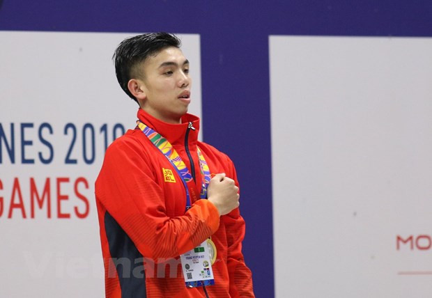 Kình ngư trẻ Nguyễn Huy Hoàng trở thành niềm hy vọng số một của môn bơi lội Việt Nam thời điểm hiện tại. Ảnh: PV/Vietnam+