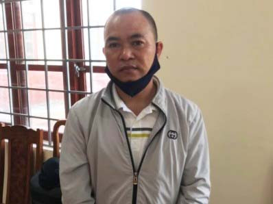 Đối tượng Nguyễn Văn Minh tại cơ quan điều tra Công an tỉnh Gia Lai (ảnh nguồn Công an tỉnh Gia Lai).