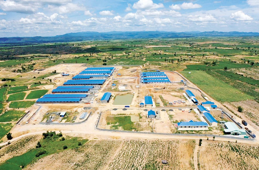 Dự án trang trại chăn nuôi của Ricky Farms tại xã Ia Sol (huyện Phú Thiện). Ảnh: Gia Bảo