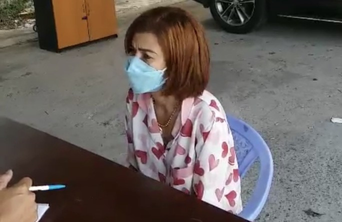 Đối tượng Anh tại cơ quan công an