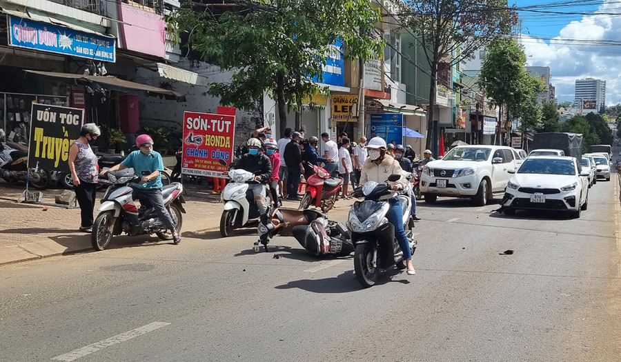  Hiện trường vụ tại nạn. Ảnh: Hà Phương