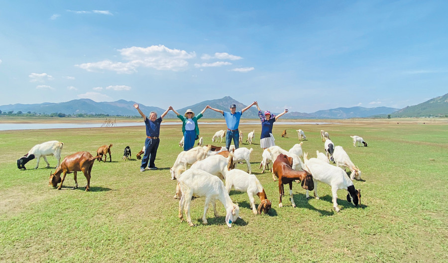 Du khách đến tham quan bãi bồi hồ Ia Nâm (xã Tân Sơn, TP. Pleiku). Ảnh: Đào An Duyên