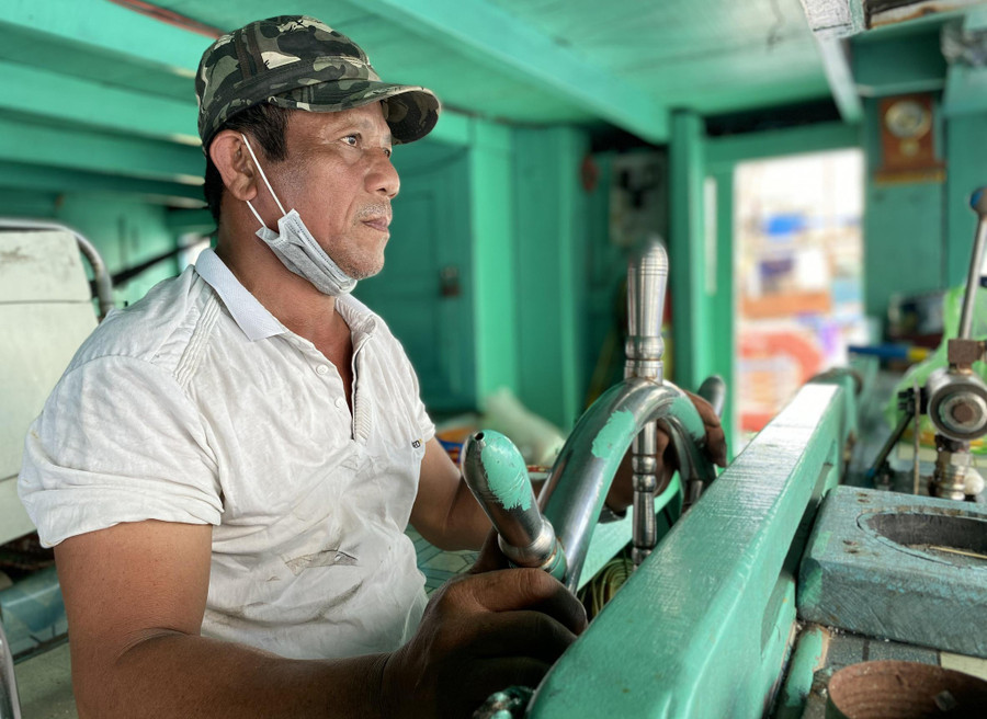 "Kình ngư" Lê Văn Chiến can trường bám biển Hoàng Sa hơn 40 năm qua. Ảnh: Hoàng Sơn