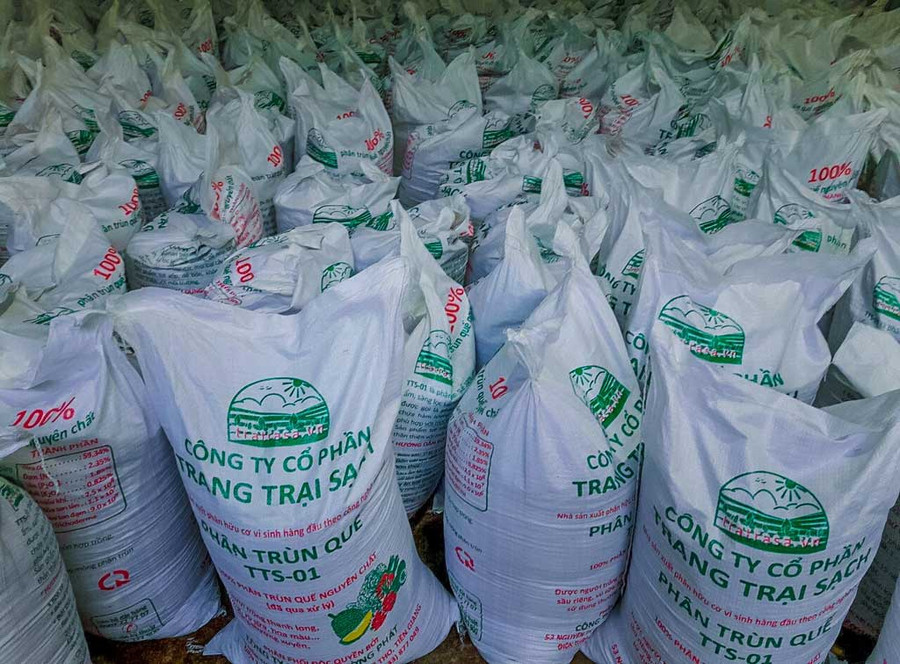 Sản phẩm phân trùn quế được thị trường ưa chuộng