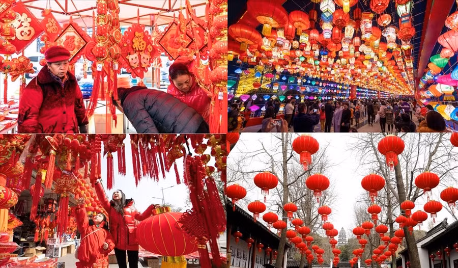 Trung Quốc cũng đón Tết âm lịch như người Việt Nam. Đồ họa: M.H