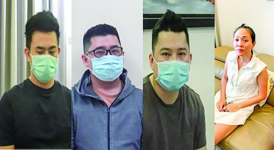 Nhóm đối tượng cầm đầu đường dây đánh bạc gần 4 tỷ USD sa lưới (ảnh do công an cung cấp)