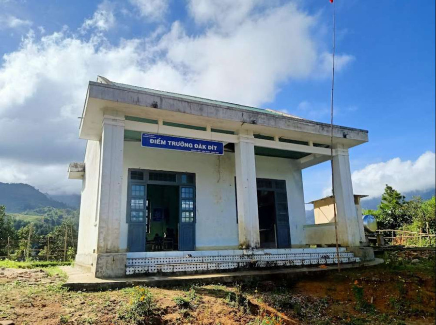 Điểm trường thôn Đăk Vít. Ảnh: VP