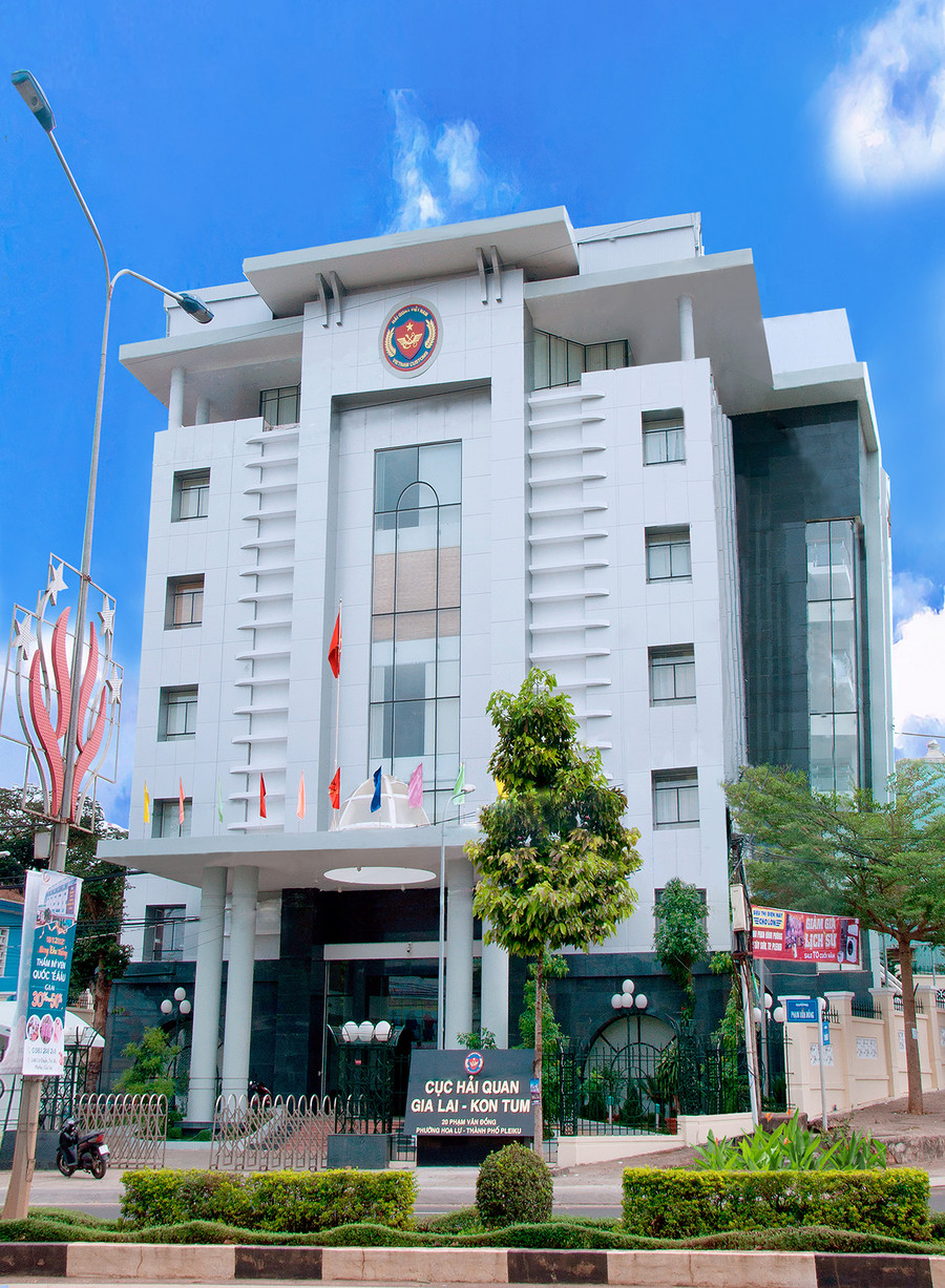 Trụ sở Cục Hải quan Gia Lai-Kon Tum (20 Phạm Văn Đồng, TP. Pleiku, tỉnh Gia Lai). Ảnh: Tuệ Nghi