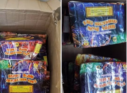 Pháo nổ được Công an Lâm Hà thu giữ. Ảnh: Lâm Viên