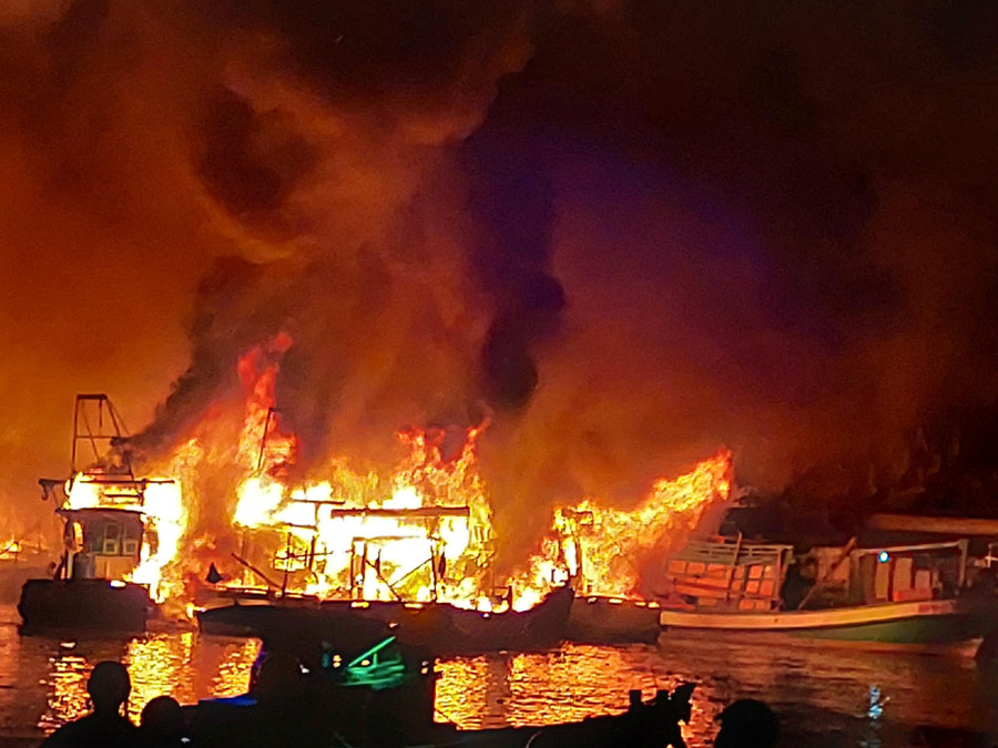 Hiện trường vụ cháy. Ảnh: Xuân Lam