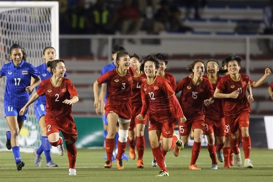 Tuyển nữ Việt Nam sẽ gặp Thái Lan, Đài Loan để tranh vé vớt dự World Cup 2023. Ảnh: T.H