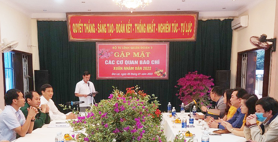 Quang cảnh buổi gặp mặt cơ quan báo chí. Ảnh: Vĩnh Hoàng