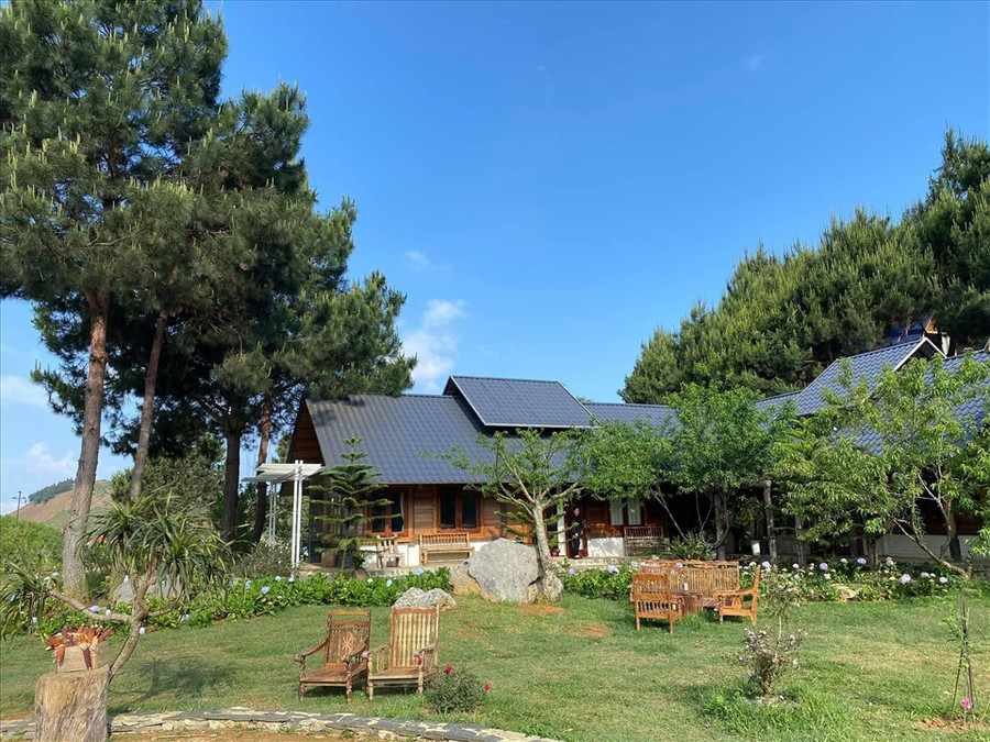 Homestay xinh xắn tại Mộc Châu. Ảnh: The Nordic Village
