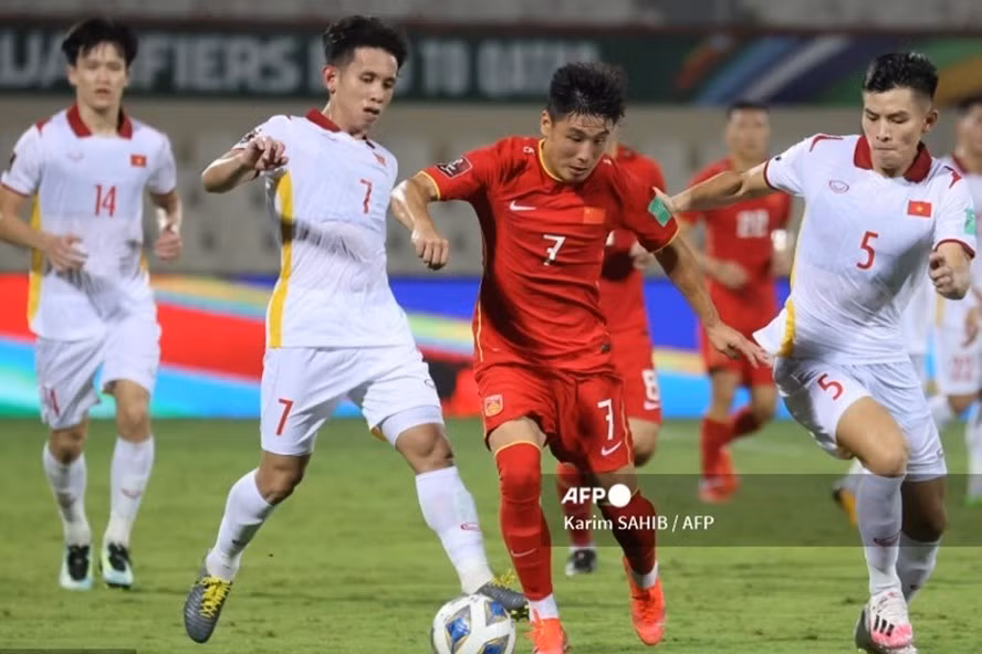 Tuyển Trung Quốc đã thay đổi nhiều so với trận đấu gặp tuyển Việt Nam ở lượt đi vòng loại 3 World Cup 2022 khu vực Châu Á. Ảnh: AFP