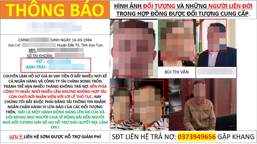 Các đối tượng dùng hình ảnh người thân, lãnh đạo của ông N để bôi nhọ, khủng bố. Ảnh: Chụp màn hình Các đối tượng dùng hình ảnh người thân, lãnh đạo của ông N để bôi nhọ, khủng bố. Ảnh: Chụp màn hình
