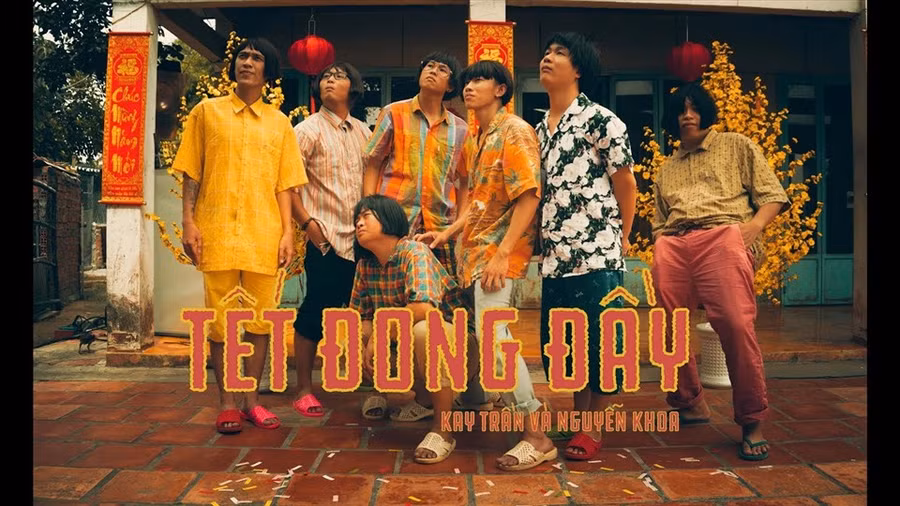 “Tết đong đầy” của Kay Trần và Nguyễn Khoa đạt hàng triệu lượt view trên kênh Youtube. Ảnh: NVCC