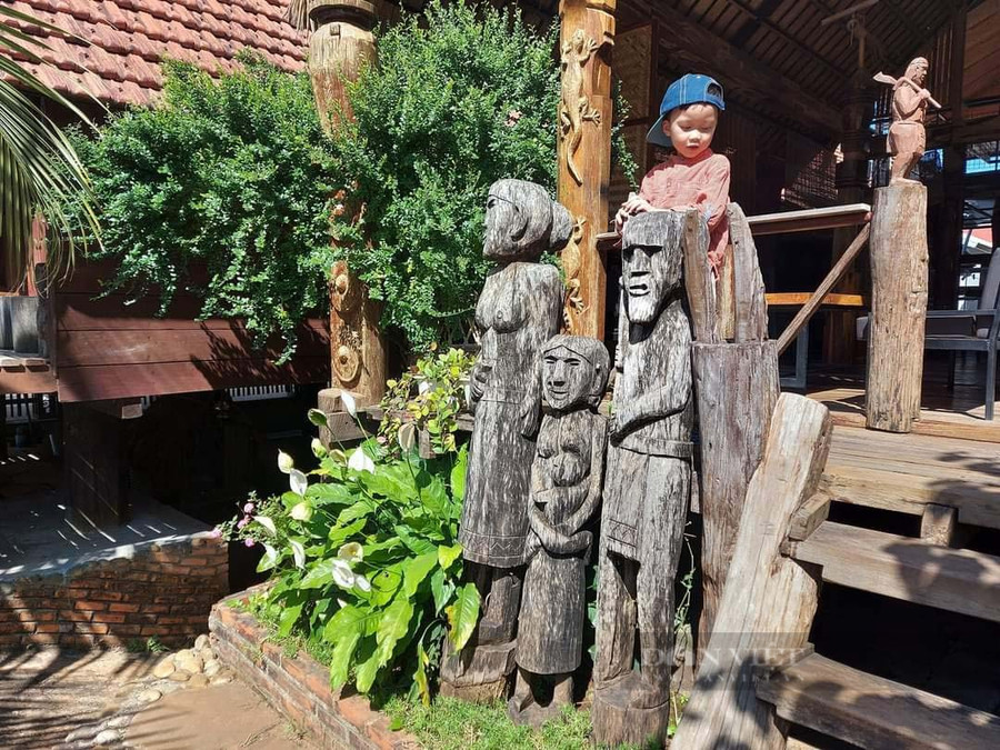 Trải nghiệm 4 mùa tại Buôn Ma Thuột. Nhà dài ở Buôn Cô Thôn. Ảnh: Nhật Hà