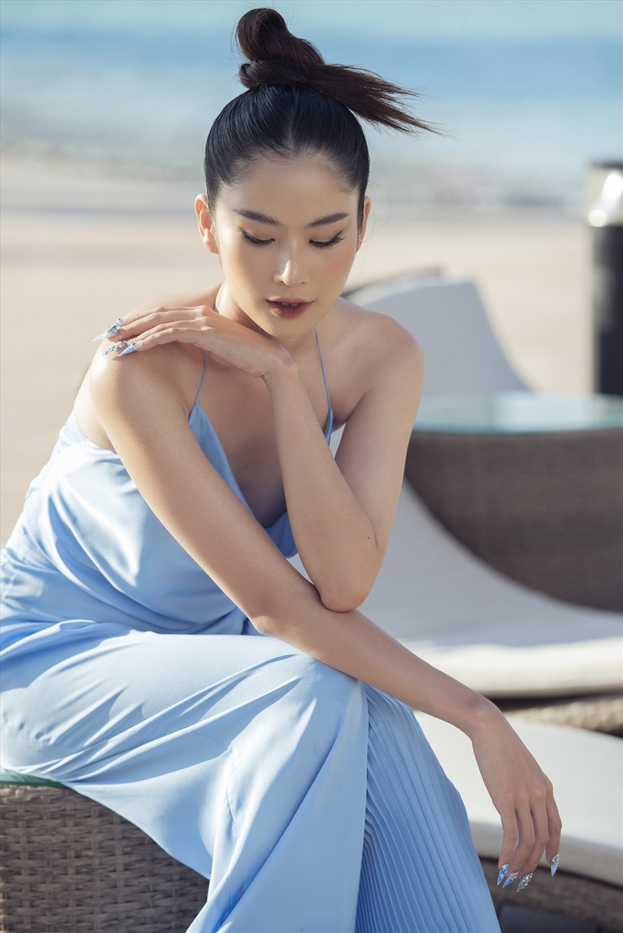 Với Lệ Nam, thời gian qua cô gây ấn tượng khi lấn sân sang diễn xuất. Nữ người mẫu cũng thể hiện quyết tâm tại cuộc thi nhan sắc năm nay.