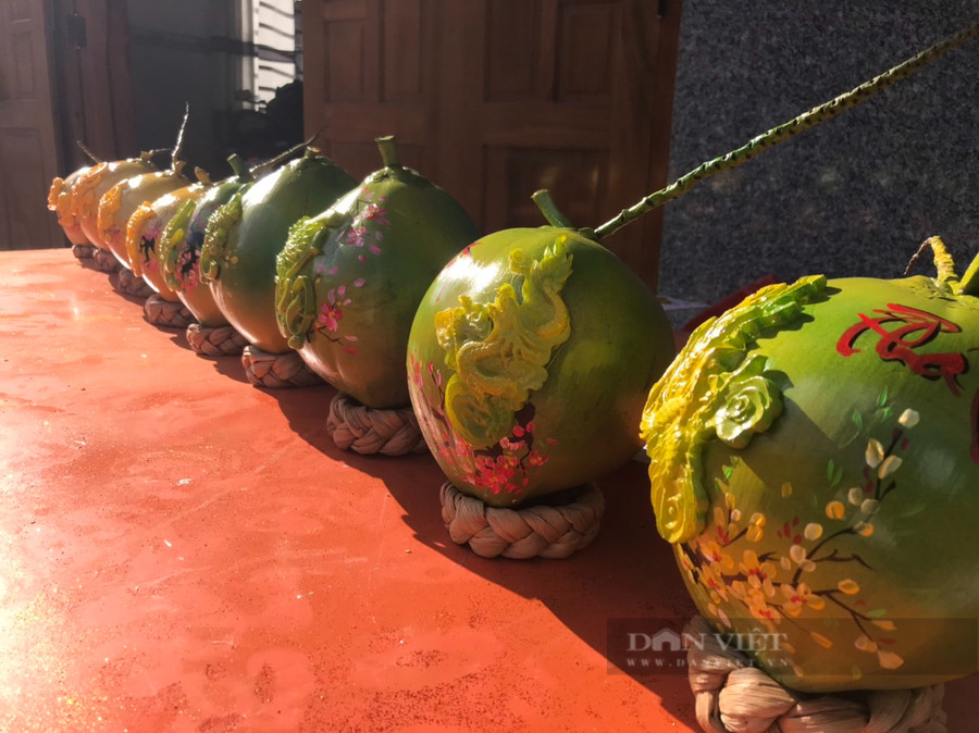 Những quả dừa của gia đình anh Nguyễn Hữu Cung Tiến được thị trường trong và ngoài tỉnh ưa chuộng vào những Ngày Tết. Ảnh: C.T Những quả dừa của gia đình anh Nguyễn Hữu Cung Tiến được thị trường trong và ngoài tỉnh ưa chuộng vào những Ngày Tết. Ảnh: C.T