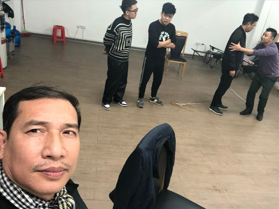 Một số hình ảnh hậu trường tập luyện của Táo Quân 2022. Ảnh: VTV