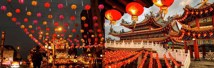 Người dân Malaysia cũng nô nức, tất bật trang trí nhà đón Tết. Đồ họa: M.H