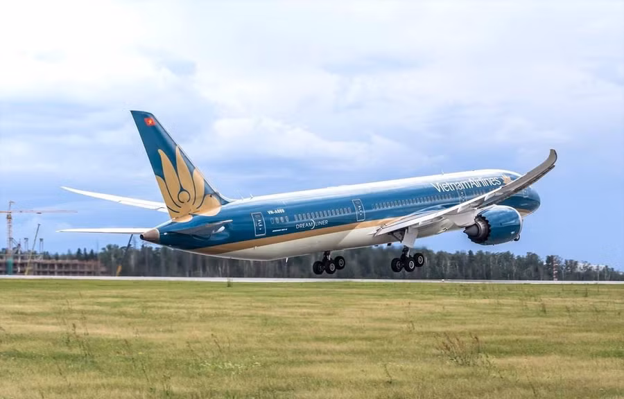 Chuyến bay của Vietnam Airlines từ Nhật Bản về Việt Nam bị đe dọa an ninh. Ảnh: VNA